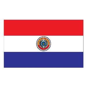 Paraguay flag sticker vinyl decal 5 x 3