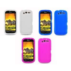 myTouch 4G (T Mobile) Combo Pack   3 Premium Silicone Cover Cases 