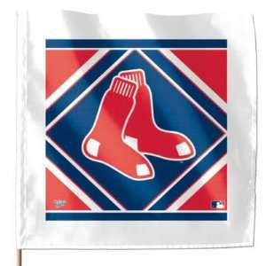  BOSTON RED SOX OFFICIAL LOGO STICK FLAG: Sports & Outdoors