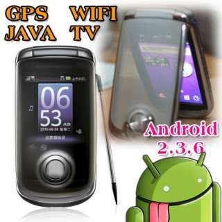 Android 2.3.6 Unlocked Dual Sim AT&T GPS/WIFI/TV Flip Smart 