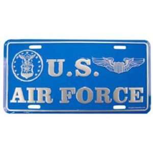  U.S. Air Force Logo License Plate Light Blue: Automotive