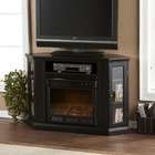   Enterprises Inc. Convertible Media Electric Fireplace in Black Finish
