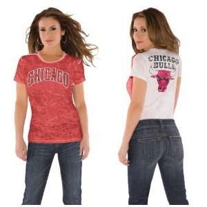  Chicago Bulls Womens Superfan Burnout Tee from Touch by 