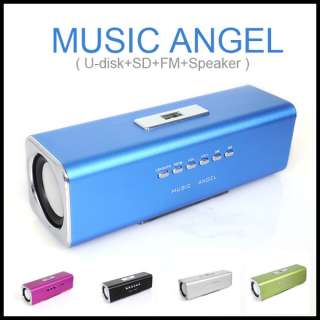   FM  Player U disk Micro SD Slot Digital Speaker Music Angel  