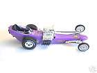 Vintage Nitro front engine dragster fire burnout art by Lawrence 