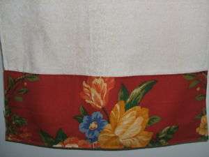 Pierre Deux Hand Towels Red Yellow French Country Toile  