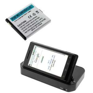  GTMax Replacement Standard Lithium Ion Battery + USB Cradle Twin 
