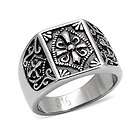Tungsten Carbide Silver Magnificen Freemason Masonic Ring Size 9.5 