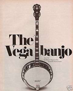 1975 VINTAGE AD FOR Vega Banjo C F Martin Nazareth Pa  