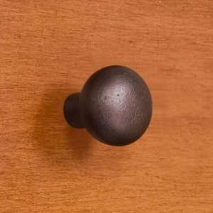  1 1/2 Solid Bronze Ball Cabinet Knob   Bronze Patina 