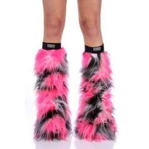   White Faux Fur Fuzzy Furry Legwarmers Boot Covers: Everything Else