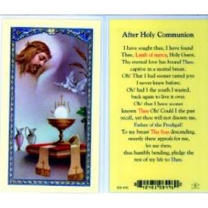  Prayer After Holy Communion Holy Card (800 496)   10 pack 