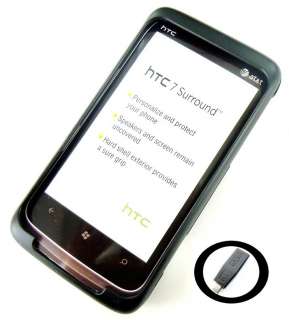   OEM HTC Snap On Hard Shell Case HTC 7 Surround + Free Charger  