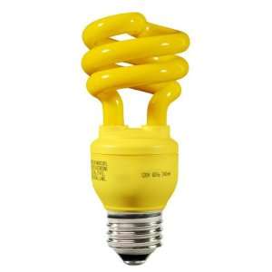   CFL Light Bulb   Compact Fluorescent   60 W Equal   Yellow Bug Light