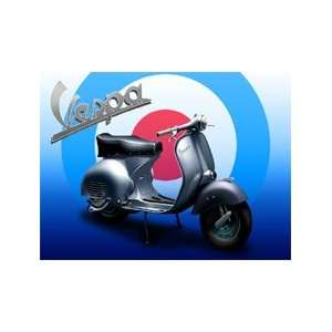 Vespa Scooter   Mini Metal Wall Sign:  Home & Kitchen