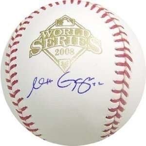  Matt Garza Autographed / Signed 2008 World Series Baseball (MLB 