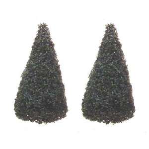    Dollhouse Miniature Pair of Small Evergreen Trees: Toys & Games