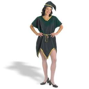   By Halco Velvet Elf Adult Costume / Green   One Size 