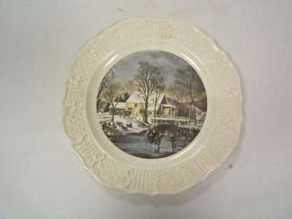 Currier & Ives Reproduction Sun Glo Studios China Plate  