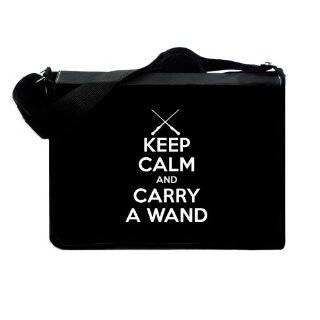   Keep Calm and Carry A Wand Messenger & Laptop Bag   Black   One Size