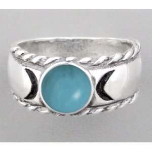  An Enchanting Sterling Silver Moon Goddess Ring with a 