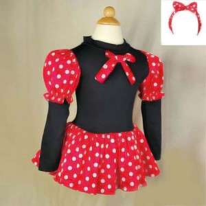Lovely Girls Minnie Mouse Party Dress Costume Size 2T 7  