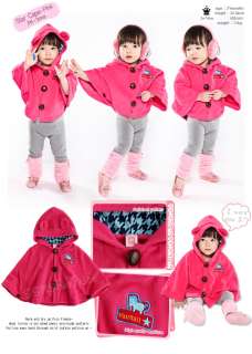 Made in Korea Star Cape Baby Boy Girl Infant Warm Clothing / JK 300 