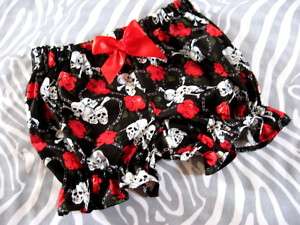 Black,Red,White Skulls,Roses Frilly Knickers,Bloomers  