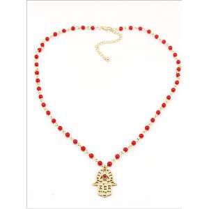 Fashion Jewelry Desinger Inspired Evil Eye and Hamsa Symbol Necklace