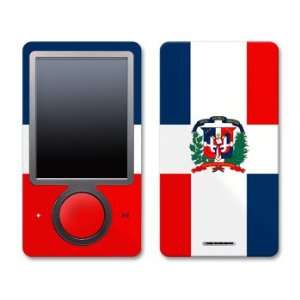  Dominican Republic Flag Design Zune 30GB Skin Decal 
