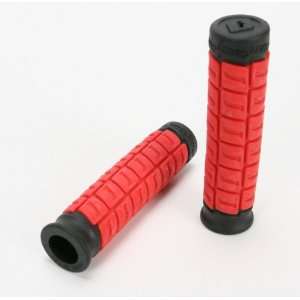  ODI Red/Black 5 in. Cush Dual Ply Grips Automotive