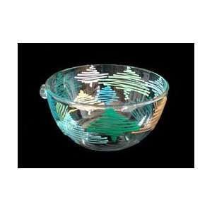  Holiday Forest Design   Hand Painted   Serving Bowl   6 