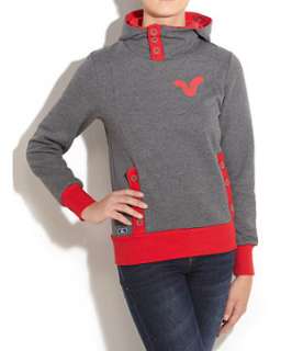 Charcoal (Grey) Voi Funnel Neck Hooded Sweater  234762303  New Look