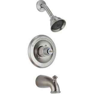  Leland Single Handle 1 Spray Tub and Shower in Stainless   Handle 