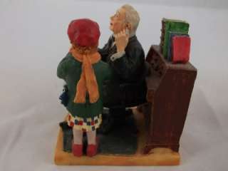 Norman Rockwell Figurine Doctor & Doll March 9 1929 Saturday Evening 