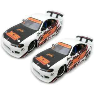  TWO New 164 Scale Nissan Silvia S 15 Diecast Model Car 