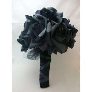 Black Taffeta Rose Bouquet
