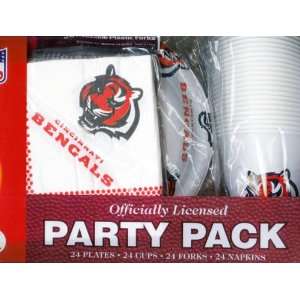  Cincinnati Bengals Tailgate Party Pack 24 Pc. Set Sports 