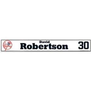  David Robertson #30 2010 Yankees Spring Training Game Used 
