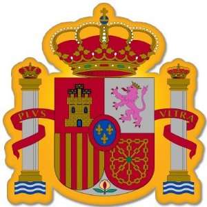  SPAIN Spanish Coat of Arms bumper sticker decal 4 x 4 