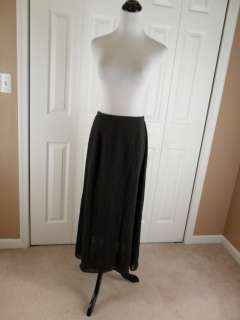 Talbots Size 8 Long A Line Black Modern Classy Skirt  