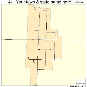  Street & Road Map of Neck City, Missouri MO   Printed 