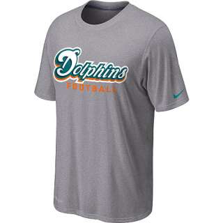 Miami Dolphins Tees Nike Miami Dolphins Sideline Legend Authentic Font 