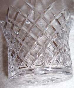 GALWAY 24% Lead Crystal Czech GLASS Candy Rose BASKET  