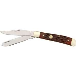  Puma Knives 7710303 Mini Trapper Knife with Red Pick Bone 