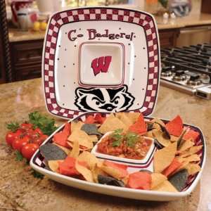    Wisconsin Badgers Gameday Chip and Dip Set