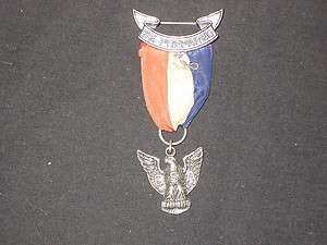 Boy Scout Eagle Scout Medal, Stange 2, flat wings, 1968 tz02  
