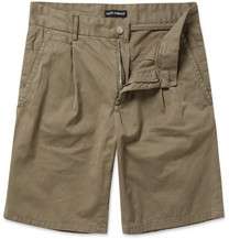 dolce gabbana pleated cotton shorts