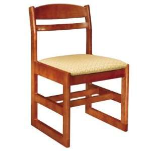   Base Cafeteria School Wood Chair, Upholstered Seat