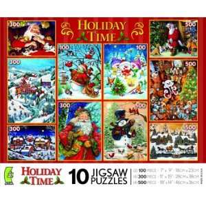  Holiday Time 10 Jigsaw Puzzles: Toys & Games